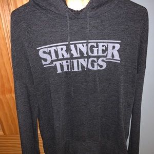 Gray Stranger Things Hoodie size:small